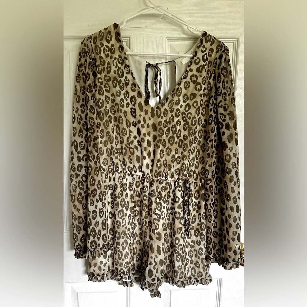 Leopard Print Romper